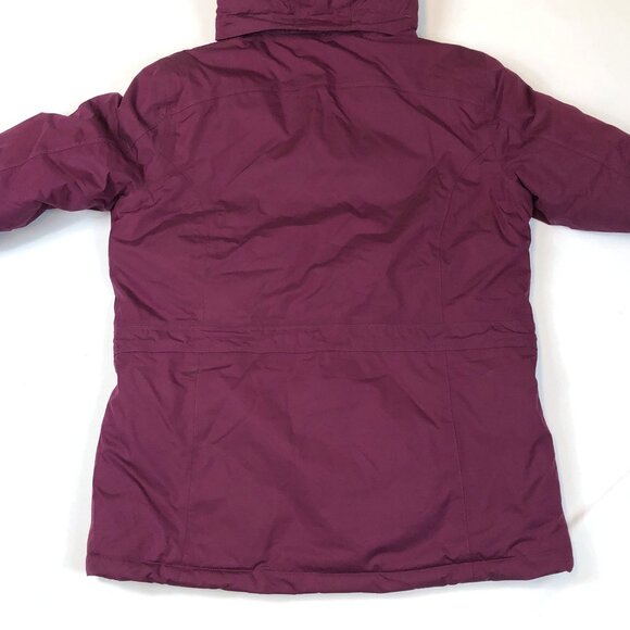 LL Bean Womens Goose Down Baxter State Parka Jacket Faux Fur Trim Removable Hood - Picture 10 of 13